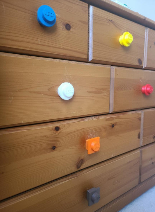 Brick-Inspired Drawer Knob | Colorful Kids Room Furniture Hardware