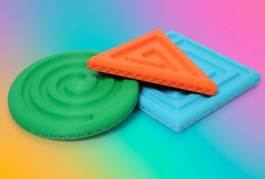 Geometric Sensory Maze Boards | Montessori Plates (SET OF 3 PLATES)