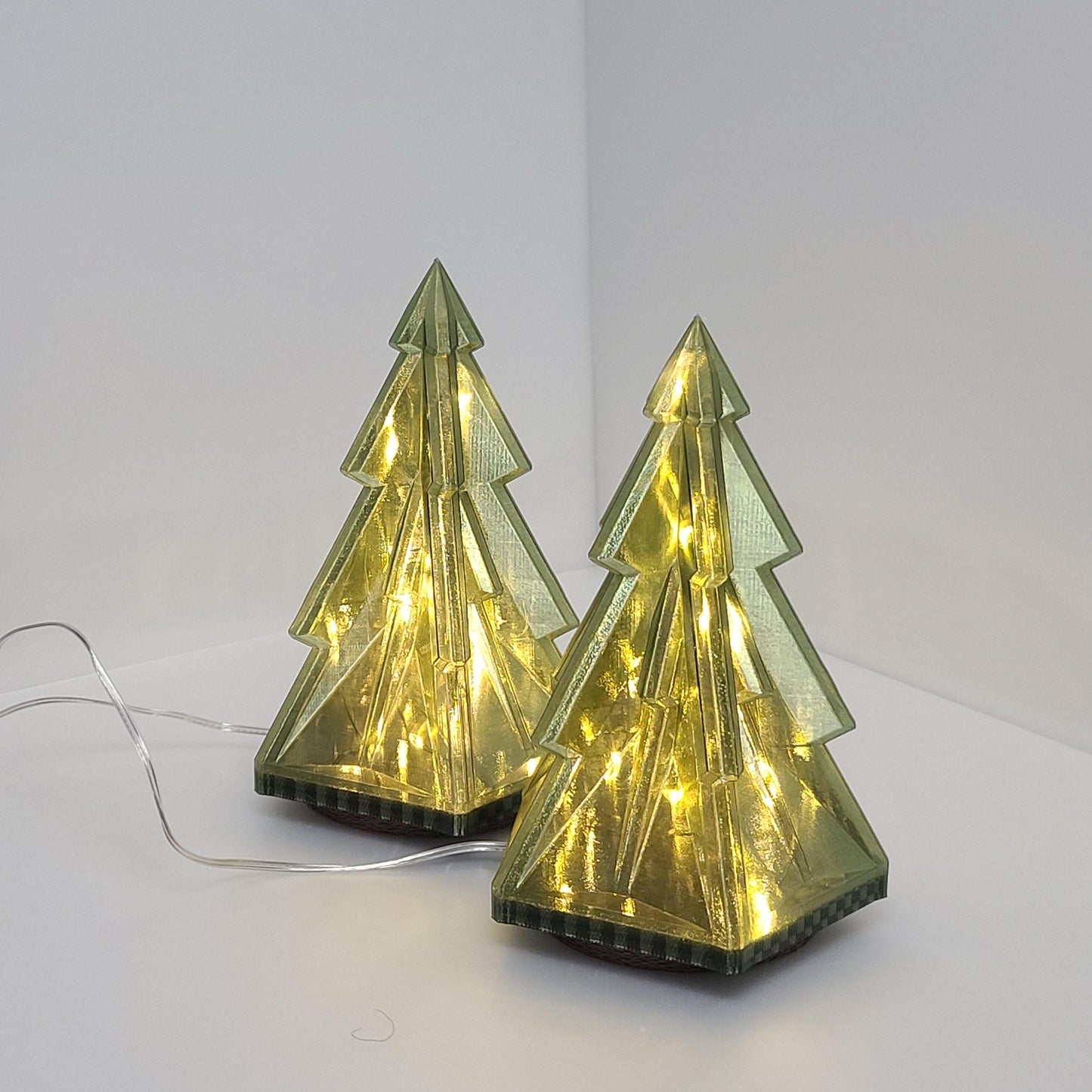 3D Printed Christmas Tree Decoration | LED or Non-LED | Modern Festive Ornament