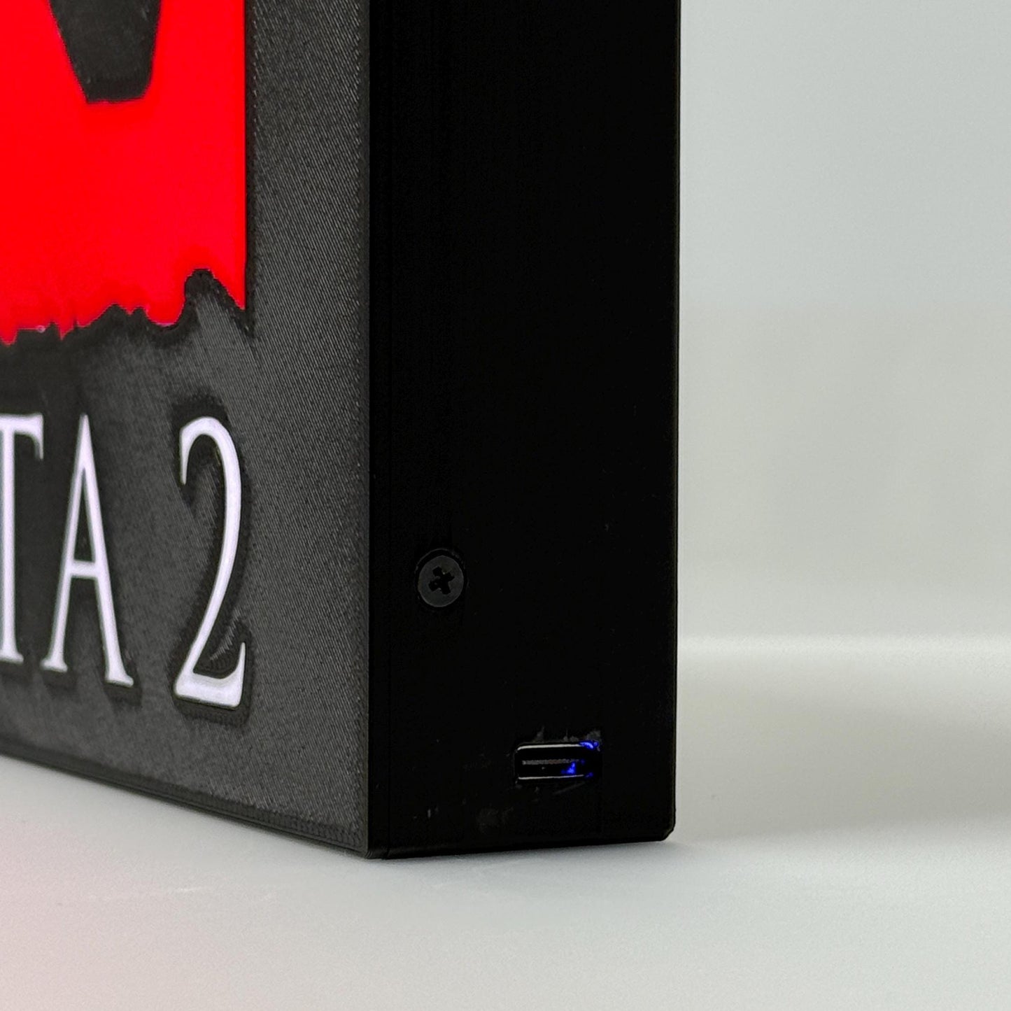 Dota 2 Desk Lamp | 3D Printed LED Lightbox, Gamer Gift