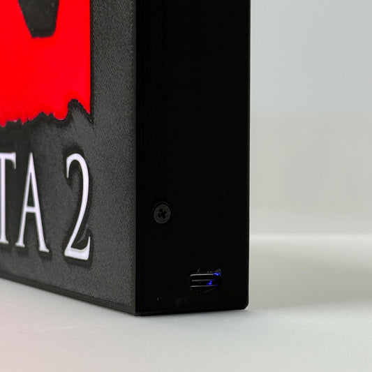 Dota 2 Desk Lamp | 3D Printed LED Lightbox, Gamer Gift