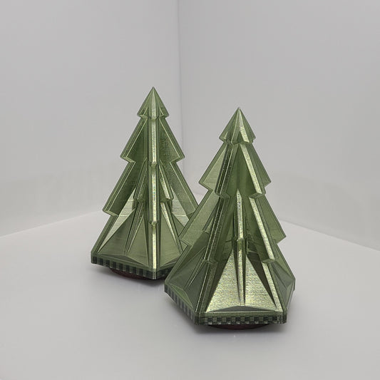 3D Printed Christmas Tree Decoration | LED or Non-LED | Modern Festive Ornament