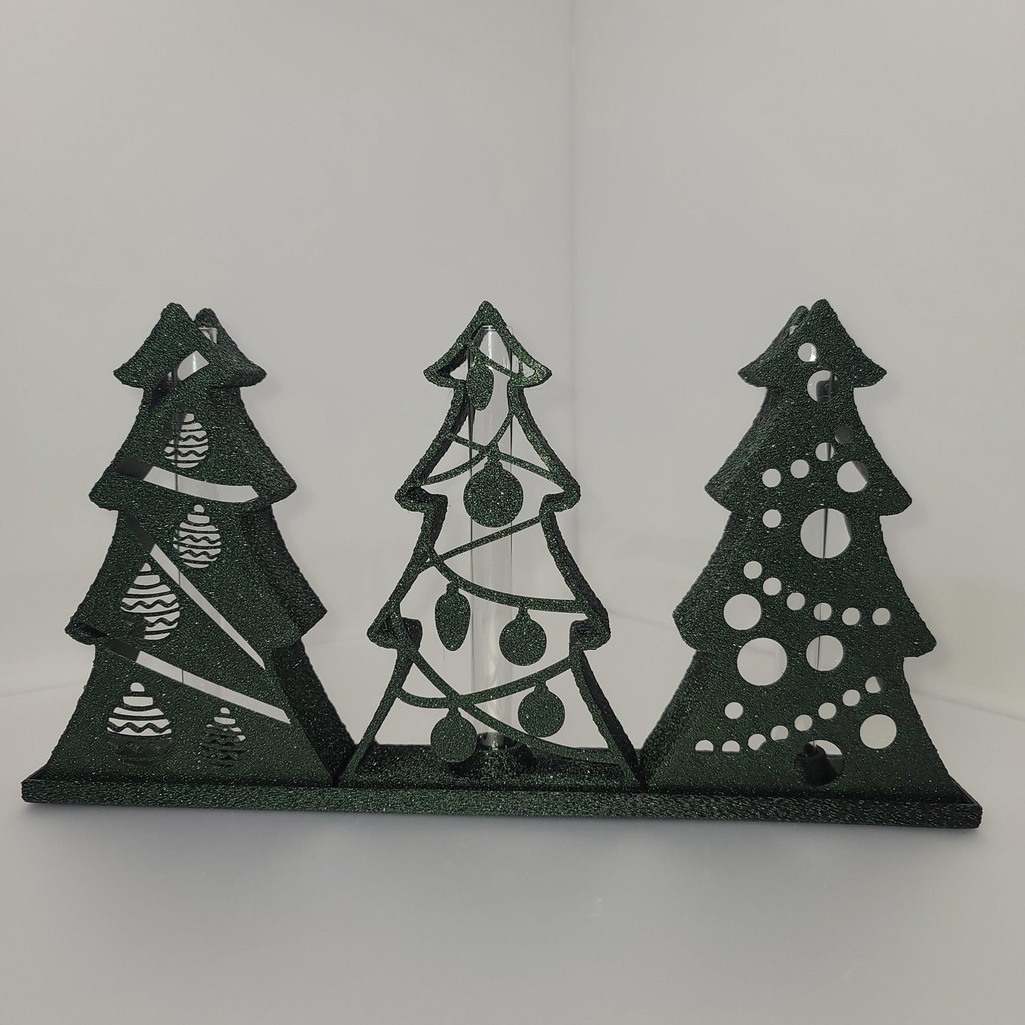 Christmas Aroma Tree Set with Glass Tubes | Modern Holiday Decor