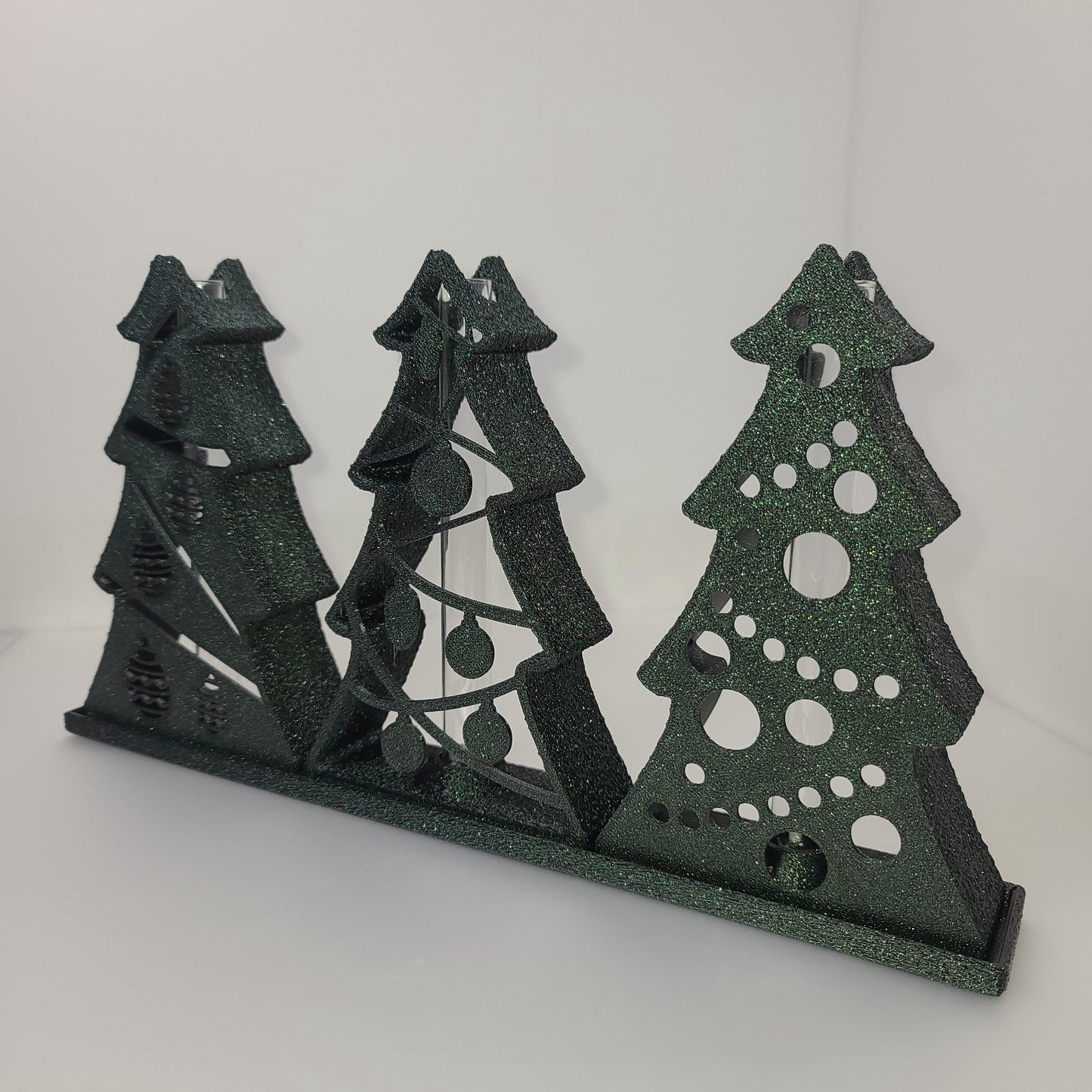 Christmas Aroma Tree Set with Glass Tubes | Modern Holiday Decor