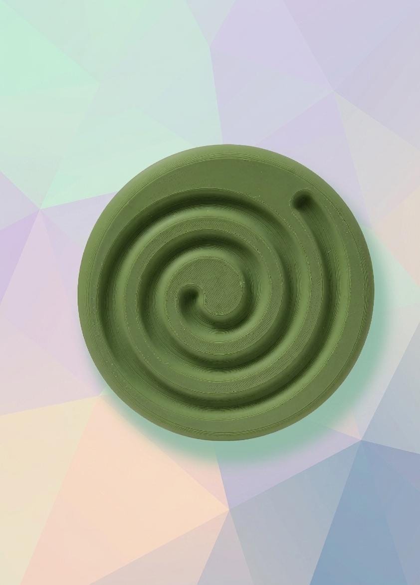 Geometric Sensory Maze Boards | Montessori Plates (SET OF 3 PLATES)