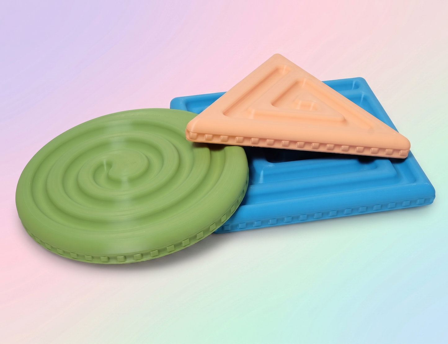 Geometric Sensory Maze Boards | Montessori Plates (SET OF 3 PLATES)